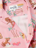 Reyn Spooner - Convertible-Collar Printed Woven Shirt - Pink