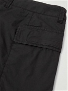 Stone Island - Straight-Leg Logo-Appliquéd Stretch-Cotton Bermuda Shorts - Black