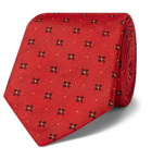 Kingsman - Turnbull & Asser Rocketman 8cm Silk-Jacquard Tie - Red
