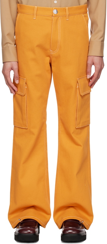 Photo: Marni Orange Flared Cargo Pants