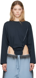Y/Project Black Pinched Logo Bodysuit
