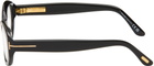 TOM FORD Black Oval Blue Block Glasses
