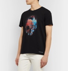 Alexander McQueen - Printed Cotton-Jersey T-shirt - Black