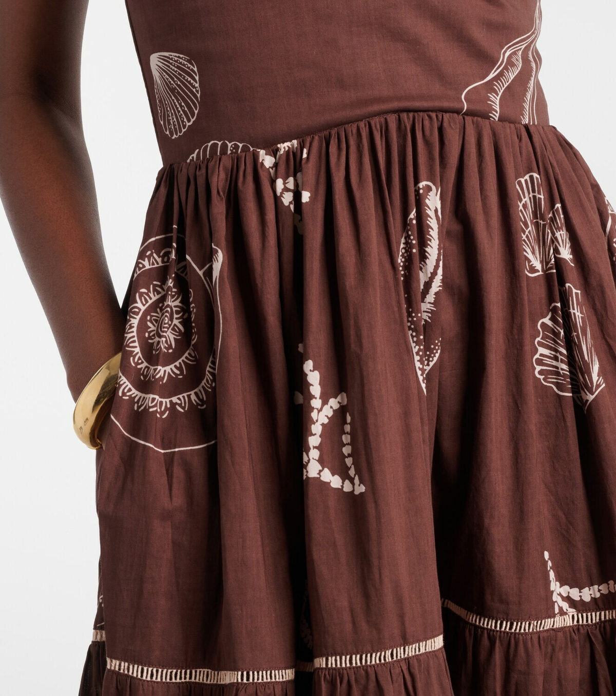 Poupette St Barth Milena printed cotton maxi dress