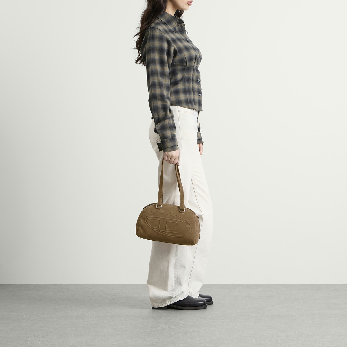 Diesel Women's 1Dr Dome Shoulder Bag in Brown 