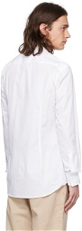 Hugo White Spread Collar Shirt