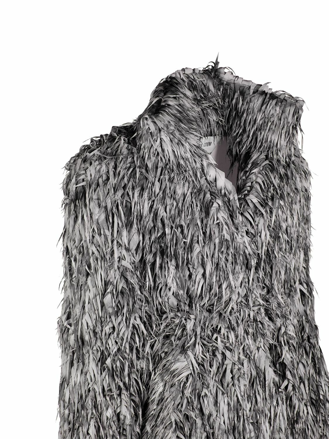 BALENCIAGA - Laser Cut Faux Fur Jacket