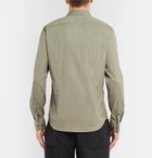 Theory - Sylvain Slim-Fit Stretch Cotton-Blend Poplin Shirt - Green