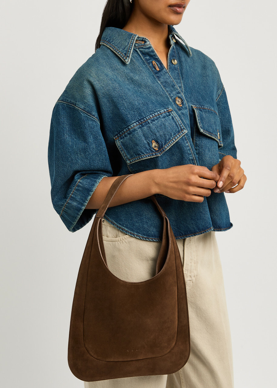 Aesther Ekme Midi Suede Tote - Chocolate - One Size Aesther Ekme