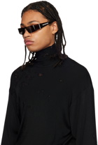 Balenciaga Black Mono Sunglasses