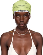 Martine Rose SSENSE Exclusive Green & White Lace Bandana Headband