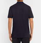 PS by Paul Smith - Contrast-Tipped Cotton-Piqué Polo Shirt - Men - Blue