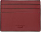 Ferragamo Black & Red Hardware Card Holder