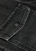 Anine Bing Paxton Washed Denim Shirt Black