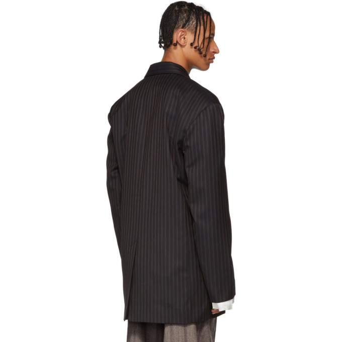Chin Mens Black Stripe Jacket