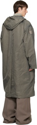Rick Owens Gray Tower Wide Mac Coat