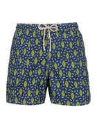 MC2 Saint Barth Man Lightweight Fabric Swim-shorts Lighting Micro Fantasy With Watches Print