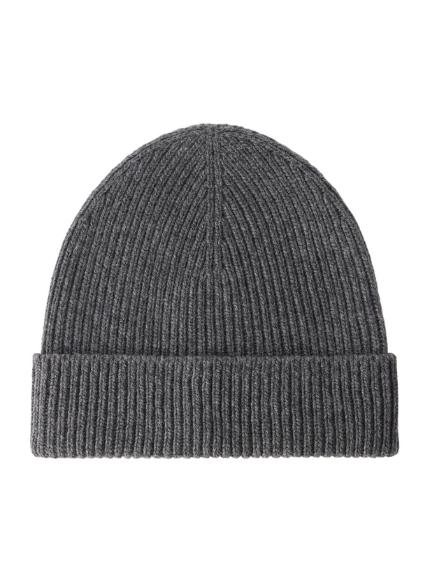 Photo: Johnstons of Elgin - Ribbed Cashmere Beanie