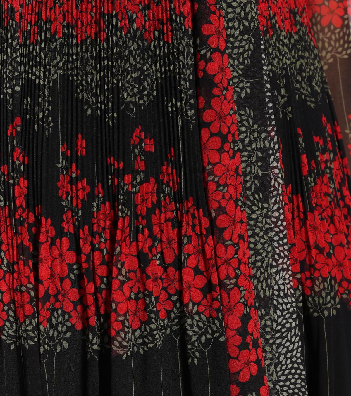 REDValentino REDValentino pleated floral midi dress