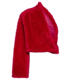 Peter Do - One-shoulder shearling jacket