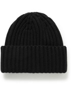 The Row - Dibbo Ribbed Cashmere Beanie - Black