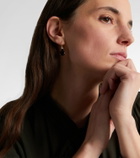 Ileana Makri 14kt gold (750/1000) earrings with garnets and diamonds