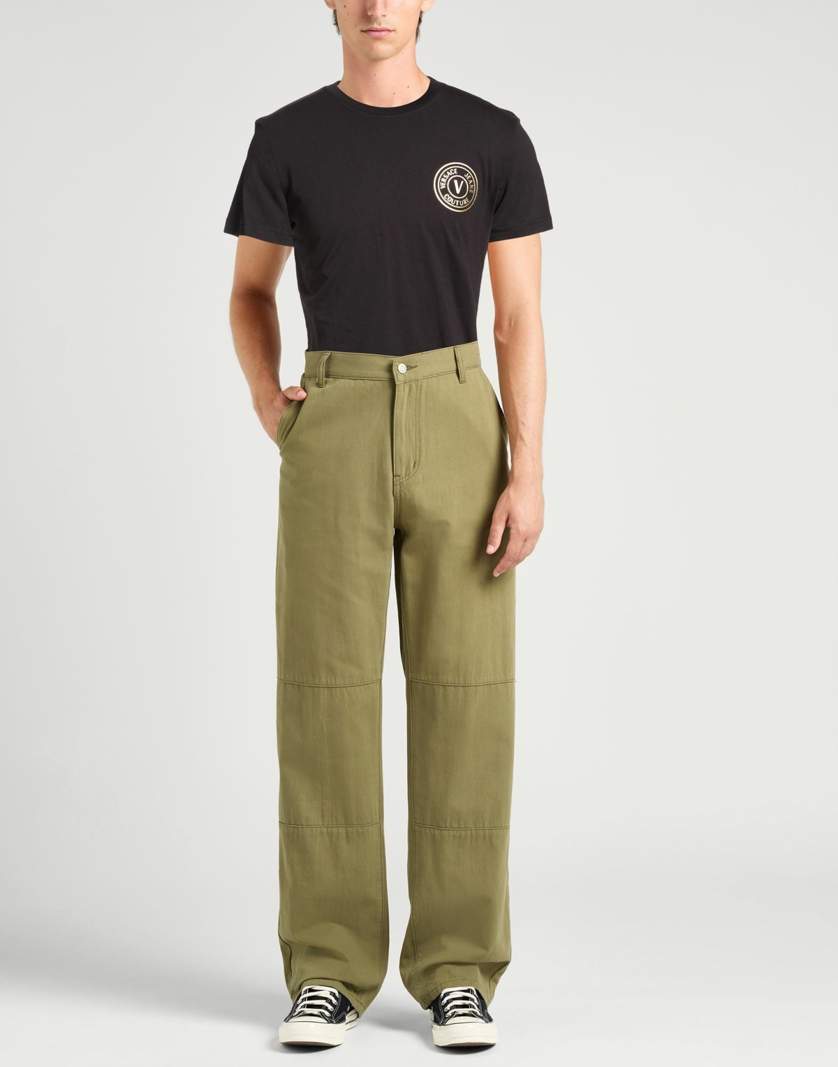 Versace Jeans Couture Mens T-shirt in Black