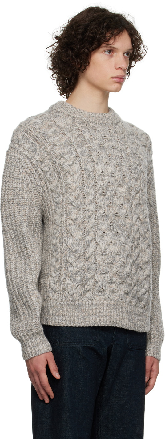 Joseph Gray Cable Sweater