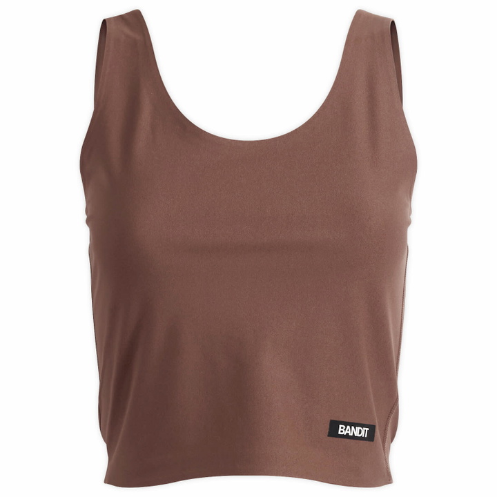 Photo: Bandit Women's Soft Compression Scoop Neck Tank in Cacao