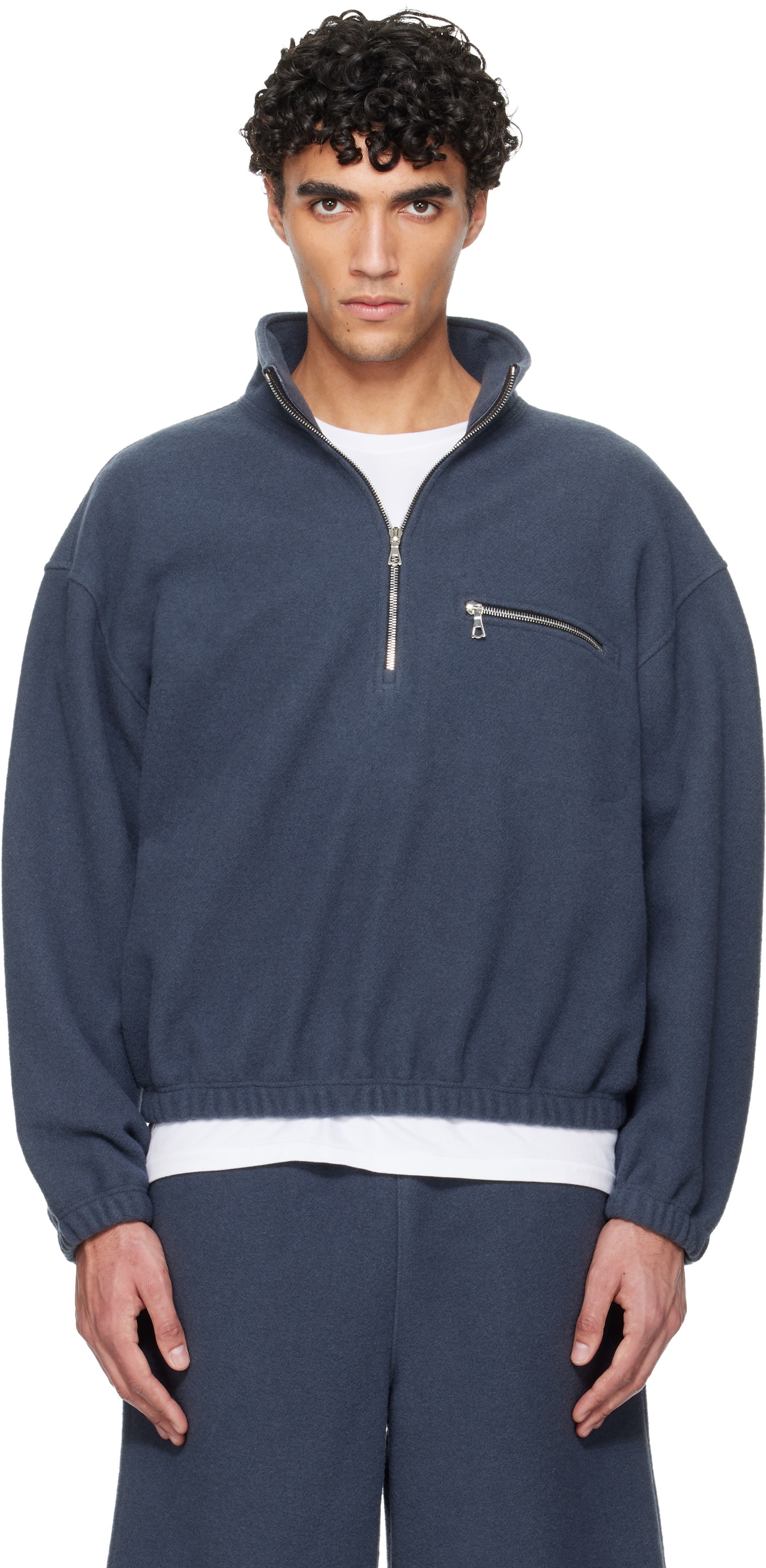 Rier Gray Fleece Sweater