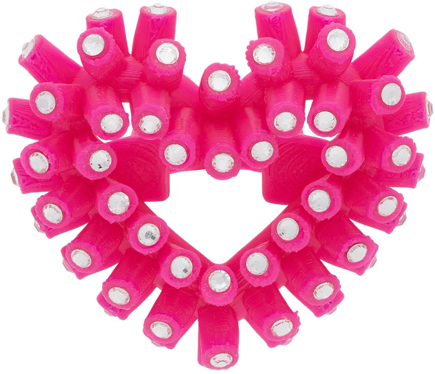 Roussey SSENSE Exclusive Pink 3D-Printed Crush Ring