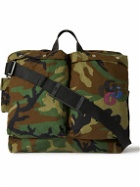 Gallery Dept. - Leather-Trimmed Camouflage-Print Twill Messenger Bag