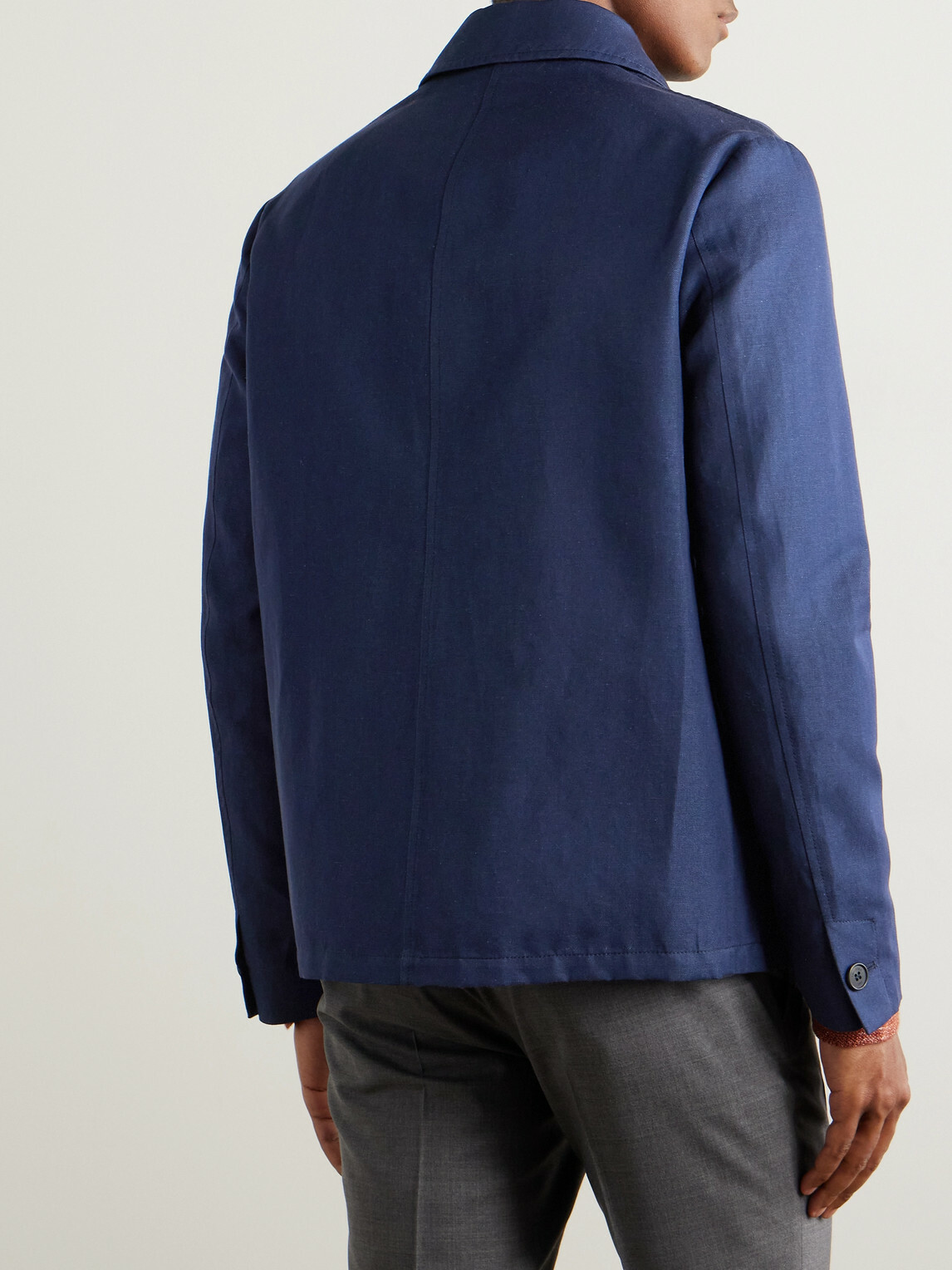 Slowear - Venezia 1951 Cotton and Linen-Blend Twill Chore Jacket - Blue