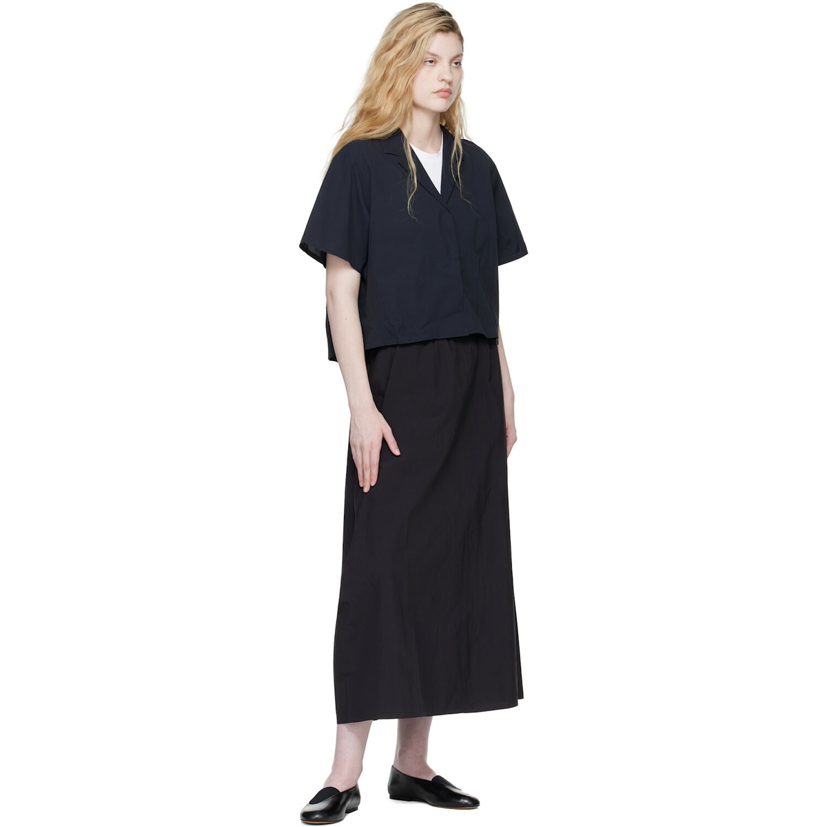 Veilance Black Carbene SL Midi Skirt