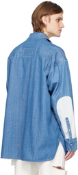 MM6 Maison Margiela Blue Oversized Denim Shirt