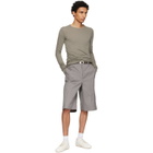 Rick Owens Gray Tower Work Shorts