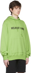 Helmut Lang Green Cotton Hoodie