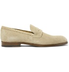 Hugo Boss - Brighton Suede Penny Loafers - Sand
