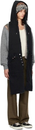 Bless Black Sweat Jeansscarf Denim Reversible Scarf