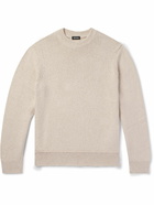 Zegna - Organic Cotton and Silk-Blend Sweater - Neutrals