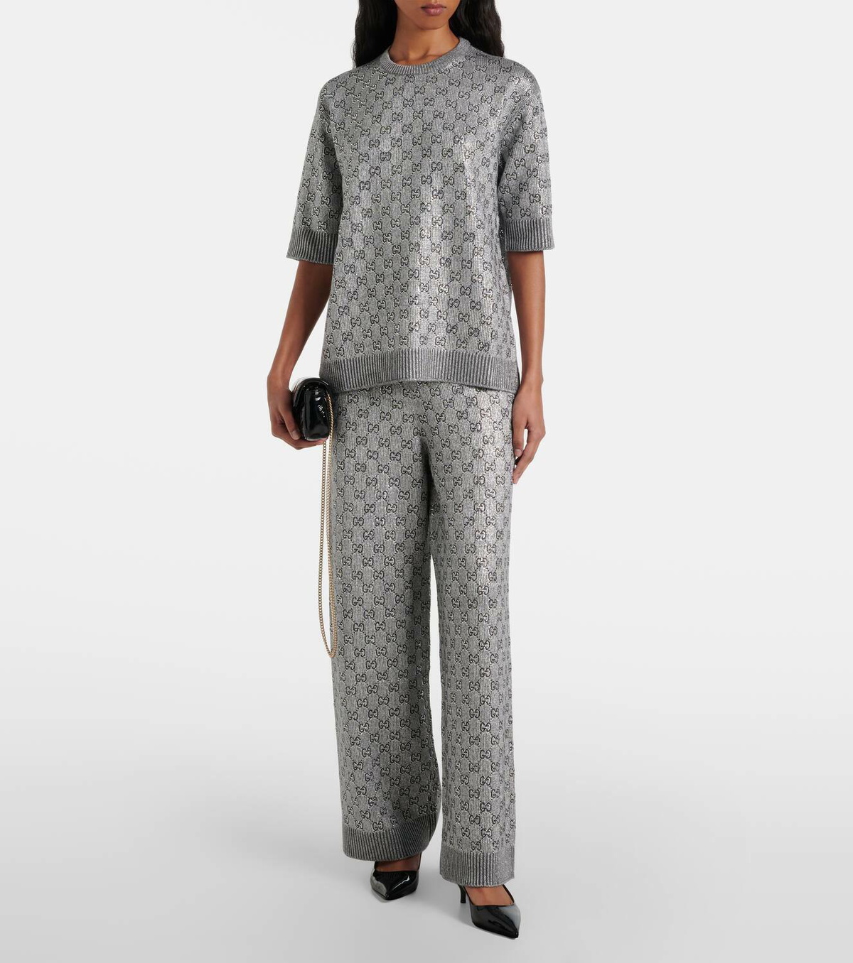 パンツ Gucci Graphite Wool Pant Gucci Black Wool Pants | italist