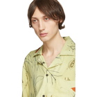 Acne Studios Yellow Botanical Print Shirt