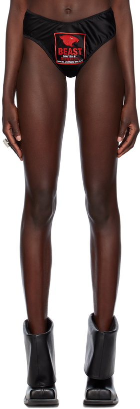 Photo: Liza Keane SSENSE Exclusive Black Beast Briefs