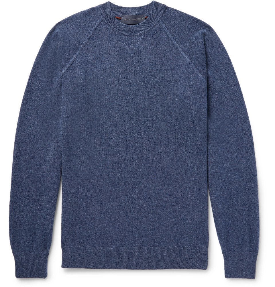 Thom Sweeney - Cashmere Sweater - Men - Blue Thom Sweeney