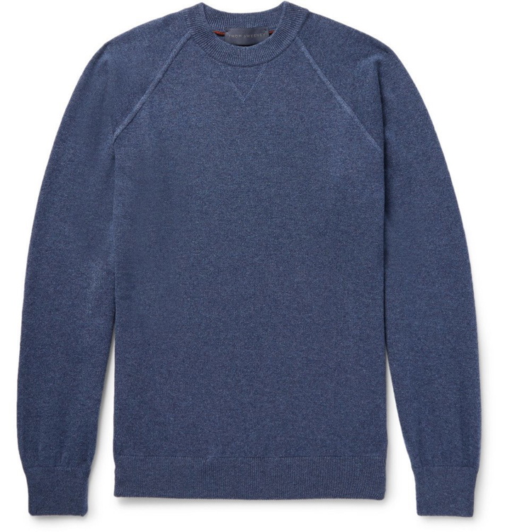 Photo: Thom Sweeney - Cashmere Sweater - Men - Blue