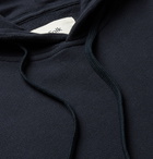 Folk - Garment-Dyed Loopback Cotton-Jersey Hoodie - Blue