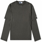 AFFIX Men's Dual Sleeve T-Shirt in Soft Black