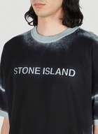 Stone Island - Spray Painted T-Shirt in Navy