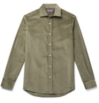 Ralph Lauren Purple Label - Cotton and Cashmere-Blend Corduroy Shirt - Brown