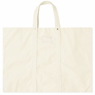 Puebco Large Labour Tote Bag in Off White